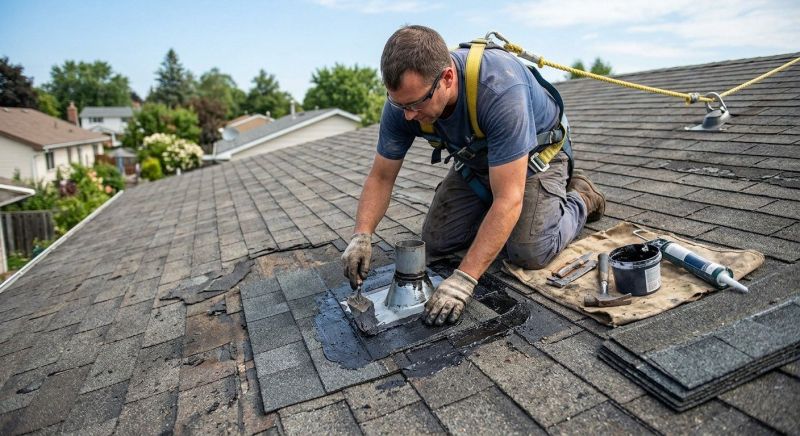 Asphalt Roof Leak Repair in Central Valley, NY