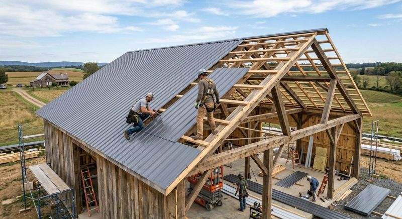 Barn Roof Installation in Orange County, NY