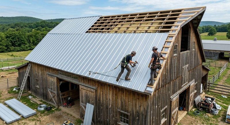 Barn Roof Installation in Orange County, NY