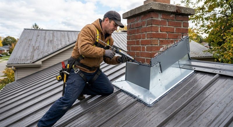 Metal Roof Flashing Repair in Orange County, NY