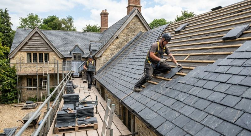 Slate Roof Installation in Central Valley, NY