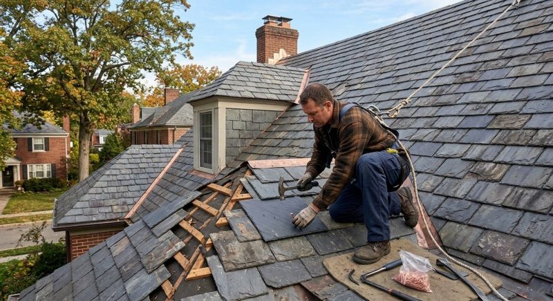 Slate Roof Repair in Tuxedo Park, NY