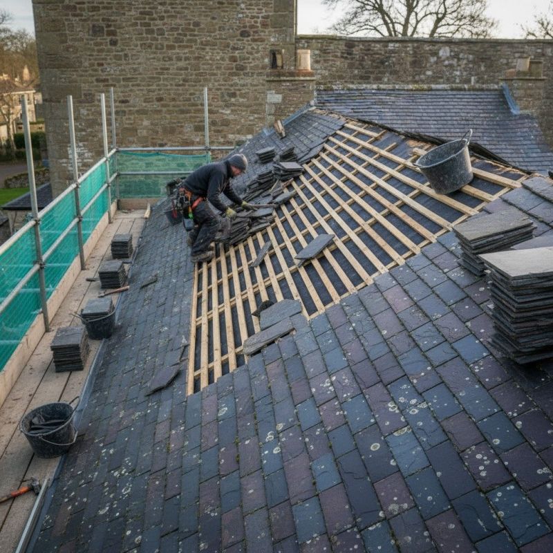 Slate Roof Replacement in Gardiner, NY