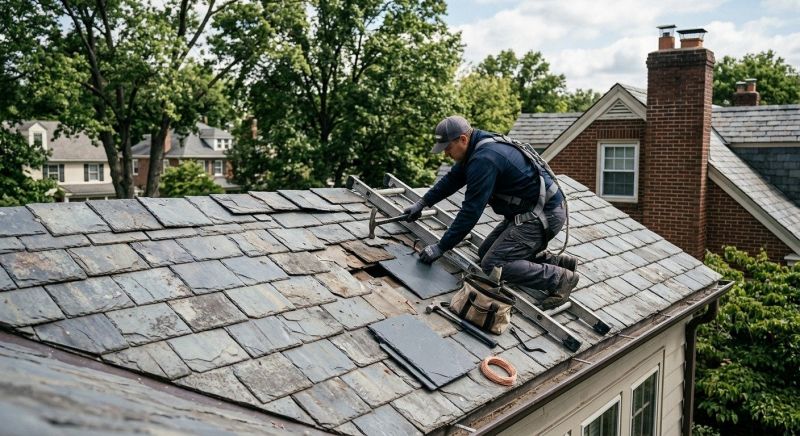 Slate Shingles Repair in Orange County, NY