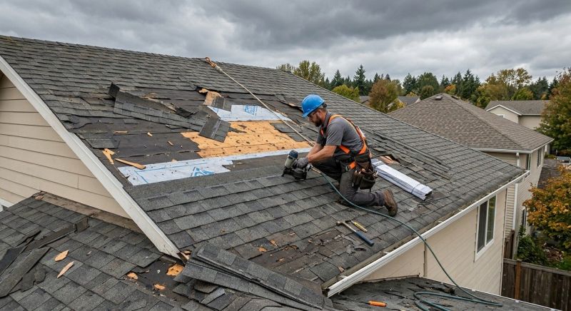 Storm Damage Roof Repair in Gardiner, NY