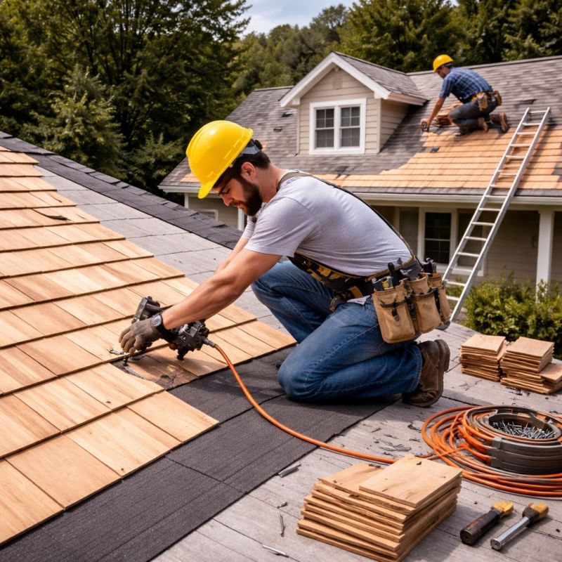 Wood Roofing Installation in Gardiner, NY