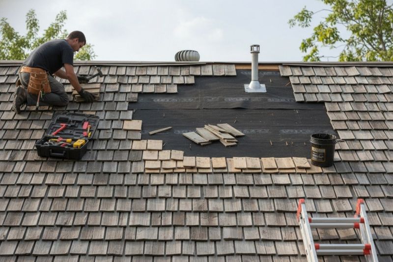 Wood Shake Roof Repair in Washingtonville, NY