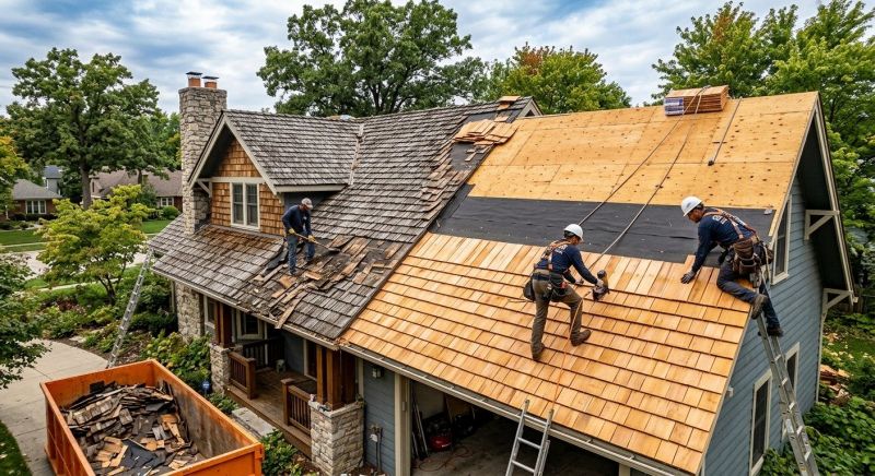 Wood Shake Roof Replacement in Lake Peekskill, NY