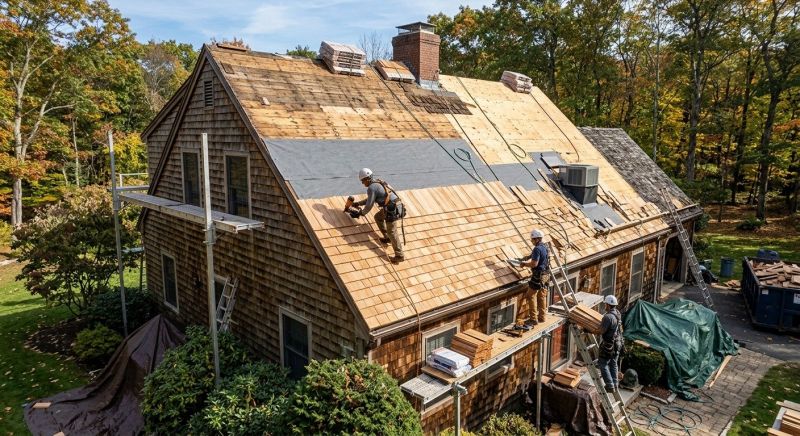 Wood Shingle Roof Replacement in Orange County, NY